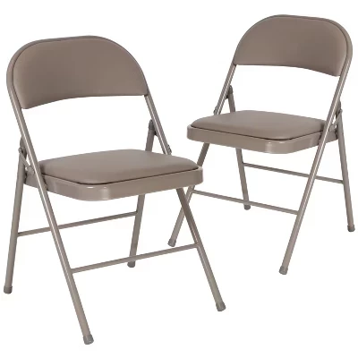 Складные стулья Flash Furniture Hercules, 2 шт., серые