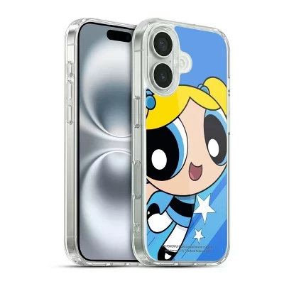 Мягкий гелевый чехол Powerpuff Girls Graphics для Apple iPhone 16 и MagSafe bubbles