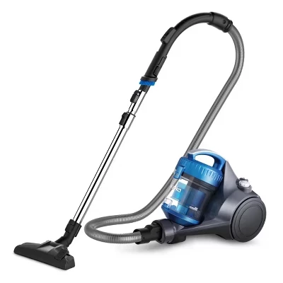 WhirlWind Canister Vacuum Blue: Электрический пылесос для канистр, Моющийся поролоновый фильтр, Поворотная головка, Емкость 2,5 л