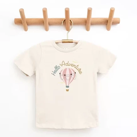 Футболка для девочек Juniper Shop Hello Adventure, кремовая