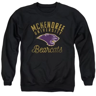 Официальная толстовка Bearcats с круглым вырезом для взрослых от Университета Маккендри, черная