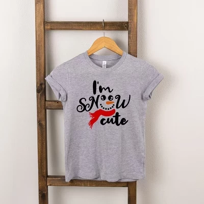 Футболка для девочек The Juniper Shop Snow Cute, серая