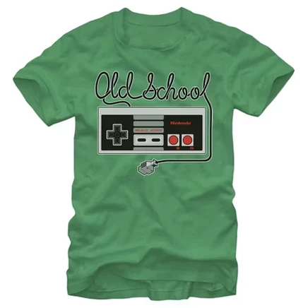 Мужская футболка Nintendo NES, зеленая