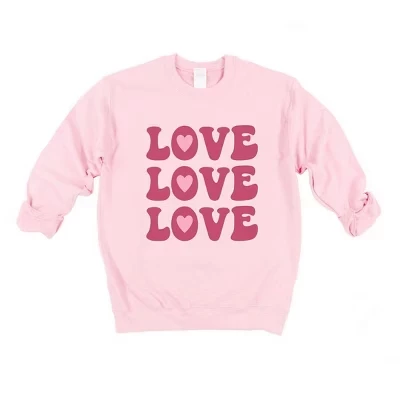 Женский свитшот Simply Sage Market Love Love Love, розовый