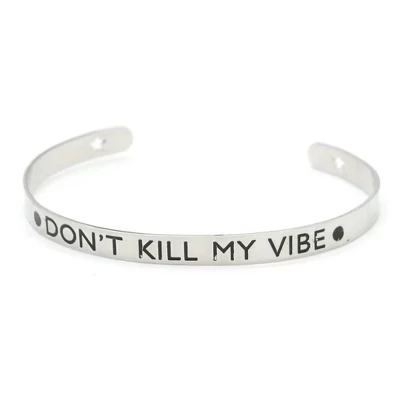 Вдохновляющий браслет из 14-каратного золота с позолотой dont kill my vibe