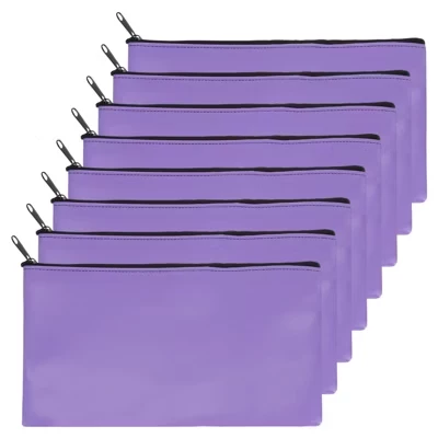Сумки для вкладов Unique Bargains PU 28×15 см, фиолетовые