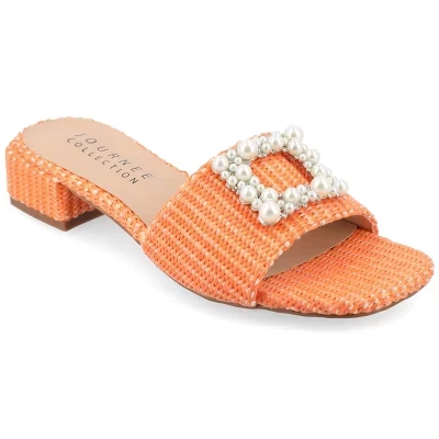 Женские сандалии Journee Collection Justina, оранжевые