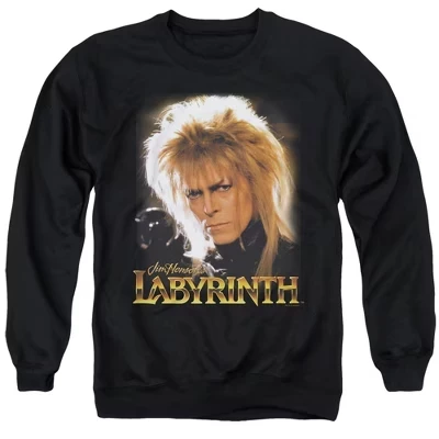 Толстовка с круглым вырезом для взрослых Jareth, черная