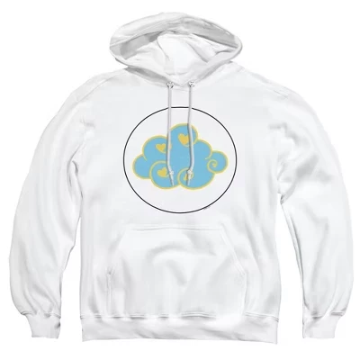 Мужская толстовка с капюшоном Unlock The Magic Good Fortune Panda Belly Pull-Over белого цвета