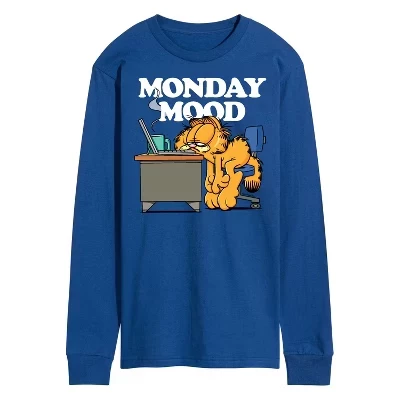 Мужской лонгслив Garfield Monday Mood, синий