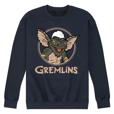 Мужская - - Оригинальная флисовая толстовка с графическим рисунком Evil Grim синего цвета