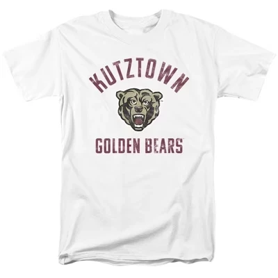 Мужская футболка с официальным логотипом Ku Golden Bears от Кутцтаунского университета, белая