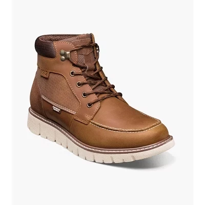 Мужские ботинки KarnakMoc Toe коричневого цвета crazy horse