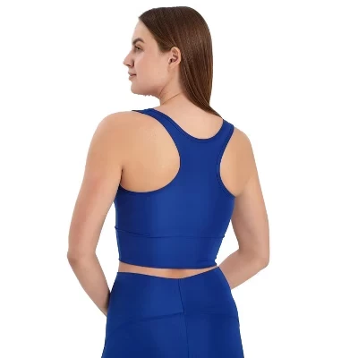 Juniors' and Women's Sports Top Bra, Soft, Tag Less Super Comfortable Activewear blue