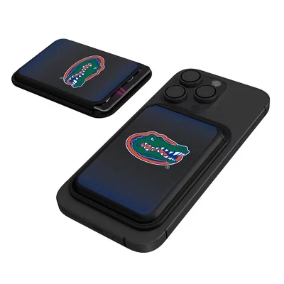 NCAA SEC Universities Льняной черный магнитный кошелек для кредитных карт florida gators