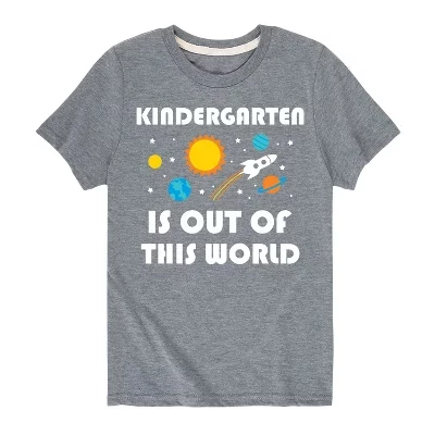 Футболка с рисунком Out Of This World Kindergerten с коротким рукавом