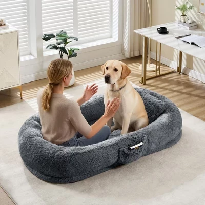 Лежанка SunnyFurn для людей и собак, синяя