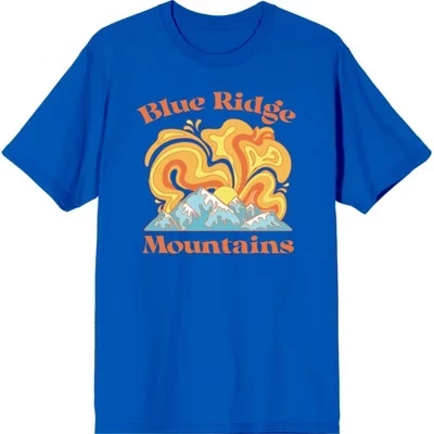 Мужская футболка Bioworld «Blue Ridge Mountains», синяя