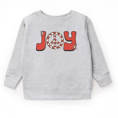 Молодежная толстовка Joy Peace Sign серого цвета