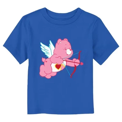 Детская футболка Care Bears Купидон, сердце, синяя