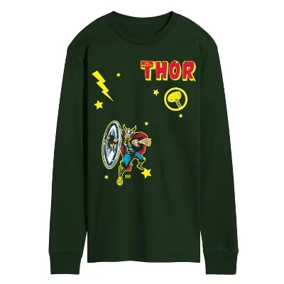 Мужская футболка с длинным рукавом и графическим рисунком в виде коллажа