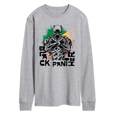 Мужской лонгслив Marvel Black Panther, меланж