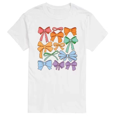 Мужская футболка с коротким рукавом и графическим принтом Pride Coquette Bows белого цвета