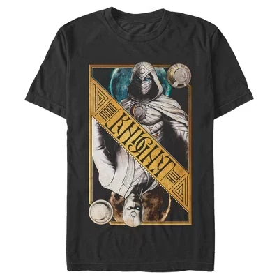 Мужская футболка Marvel Moon Knight, два образа, черная