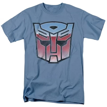 Мужская футболка Transformers Vintage Autobot Logo, голубая