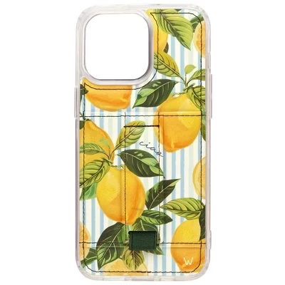 Чехлы Чехол для телефона iPhone 14 Pro Max с бумажником и ремешком для пальцев limoncello summer
