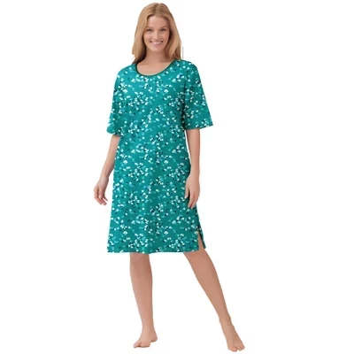 Женская ночная рубашка Dreams & Co., короткая, «Waterfall Confetti Heart»