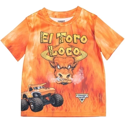 Футболка с изображением грузовика-мегалодона El Toro Loco