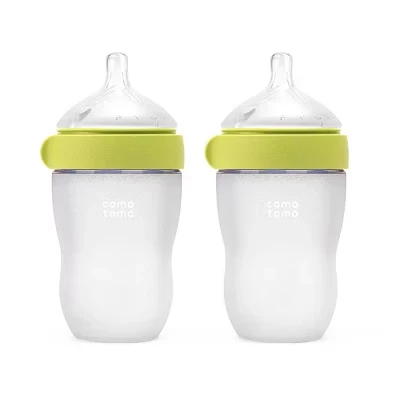 Силиконовые детские бутылочки Gen 2 - 2pk зеленого цвета