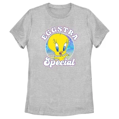 Женская футболка Easter Eggstar Special Tweety от athletic heather