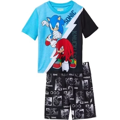 Детская пижама Sonic комплект 2 предмета, разноцветная