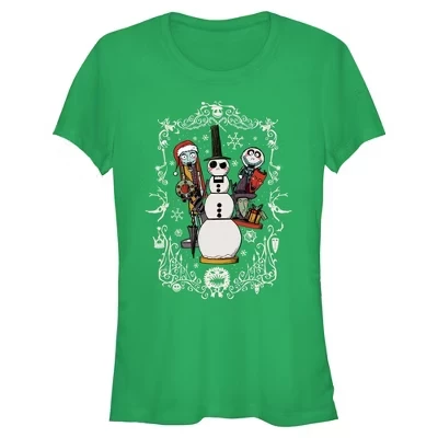 Женская футболка The Nightmare Before Christmas, зелёная