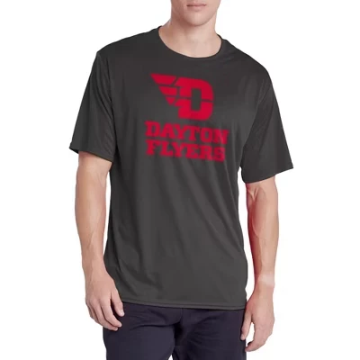 Мужская футболка NCAA University of Dayton Primary Logo, антрацитовая
