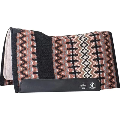 Подушка для верховой езды Western Horse Saddle Pad из войлока толщиной 3/4 дюйма черного цвета