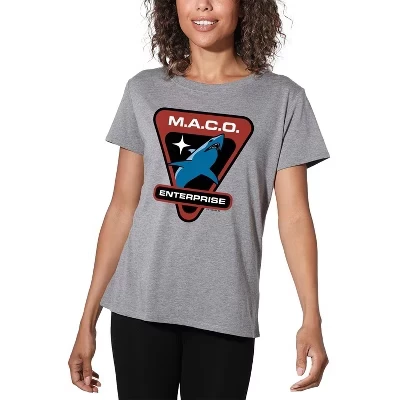 Женская свободная футболка с нашивкой maco Athletic Heather athletic heather