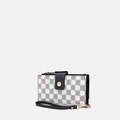 Женский кошелек MKF Collection Solene с ремешком, угольно-серый