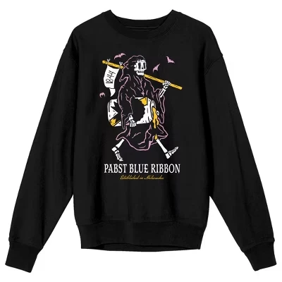Свитшот Pabst Blue Ribbon «Grim Reaper», черный