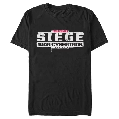 Мужская футболка Transformers Siege Logo, черная