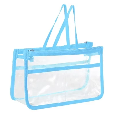 Прозрачная косметичка Unique Bargains EVA, синяя