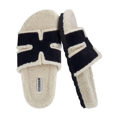 Женские тапочки CushionAire Cuddle Fur, черные