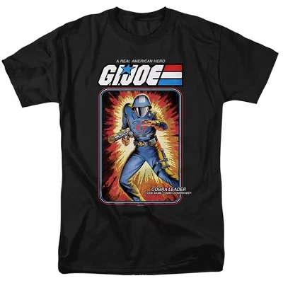 Футболка для взрослых Cobra Commander Card черная