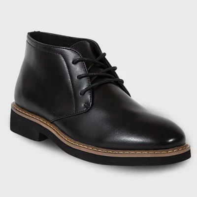 Платье-баллард для мальчиков Comfort Chukka Boot черного цвета