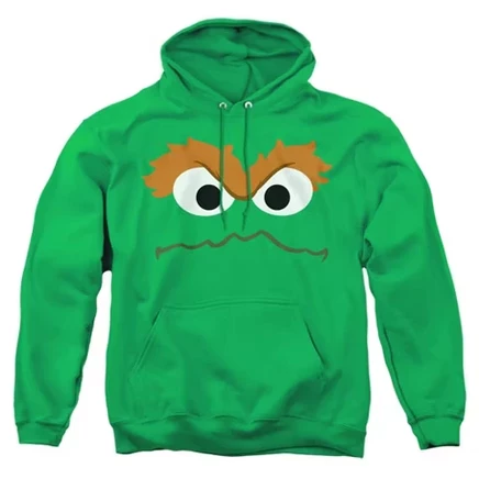 Мужское худи Sesame Street Oscar the Grouch, зеленое