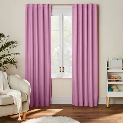 Детская штора Pillowfort Blackout Twill, фиолетовая