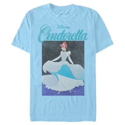Мужская футболка Cinderella «Постер платья», светло-голубая