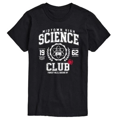 Мужская футболка с коротким рукавом Midtown High Science Club с графическим рисунком, черная